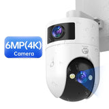 10MP 6MP PTZ Wifi Camera Outdoor Dual Lens IP Camera AI Tracking Security Surveillance Camera ONVIF Wireless CCTV Camera