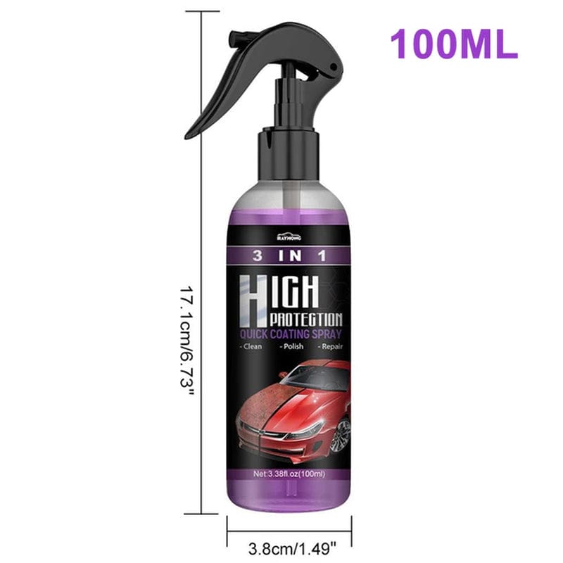 3 in 1 Quick Coating Spray High Protection Shine Armor Ceramic Car Wash Car Shield Coating Cleaning Nano Polishing Paint Wax