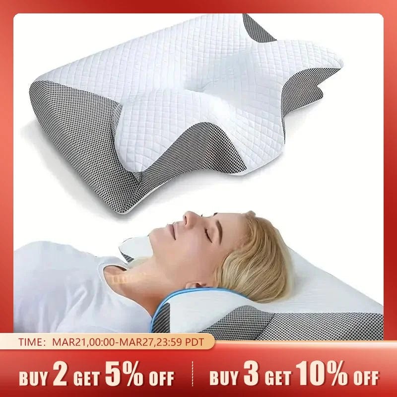 Soft Comfortable Butterfly Shaped  Memory Foam Neck Pillow 