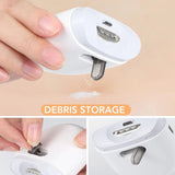 USB Powered Automatic Electric Nail Clippers With LED Light 