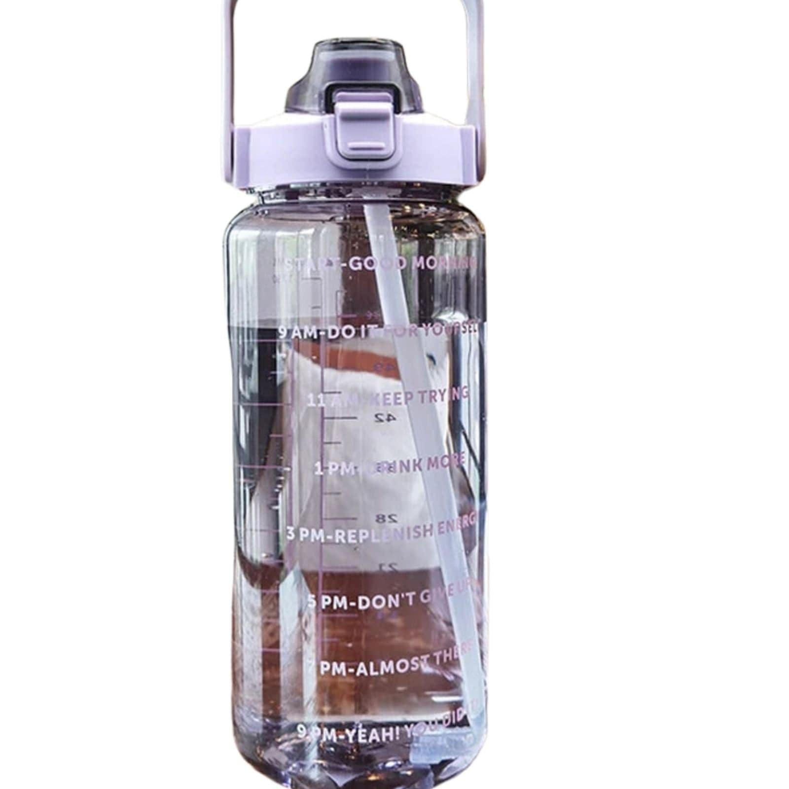 Portable 2 Litres Sports Water Bottle With Straw