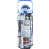 Portable 2 Litres Sports Water Bottle With Straw