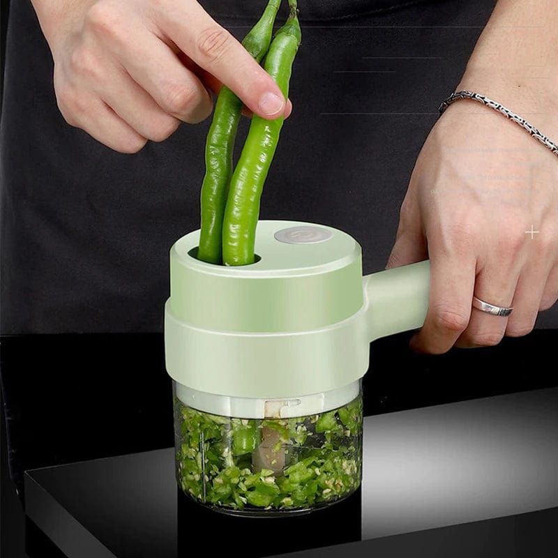 Wireless Electric 4 In1 Handheld Vegetable Cutter Set 