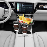 Adjustable  2 In 1 Car Cup Seat Food Tray Holder With 360°Rotation