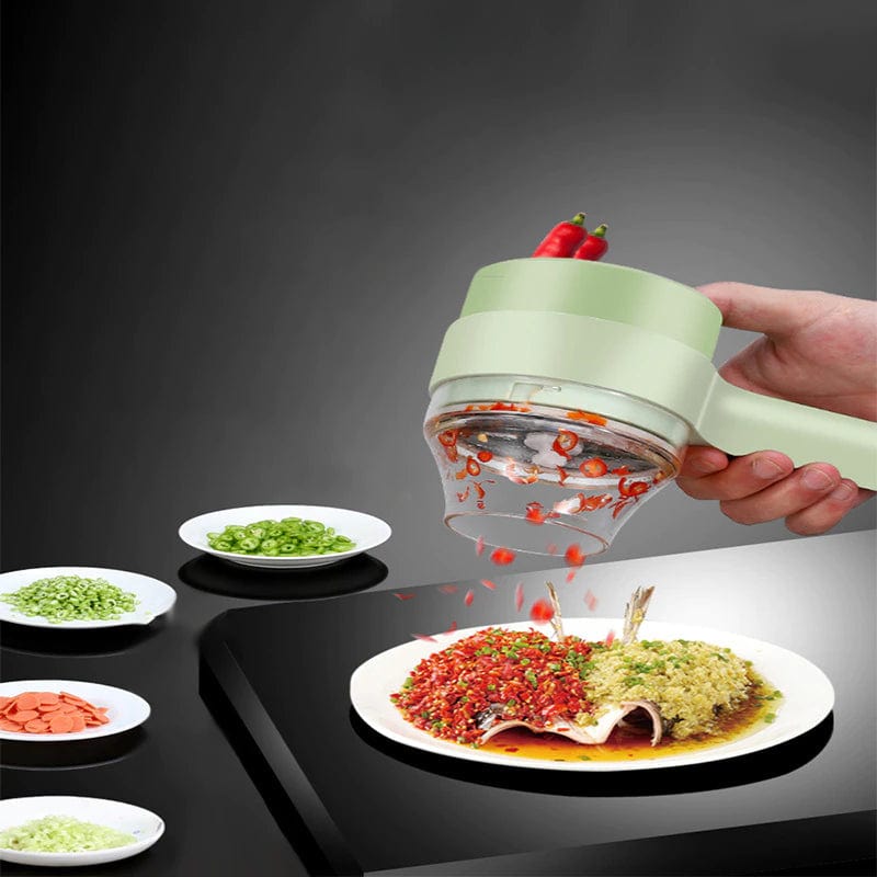 Wireless Electric 4 In1 Handheld Vegetable Cutter Set 