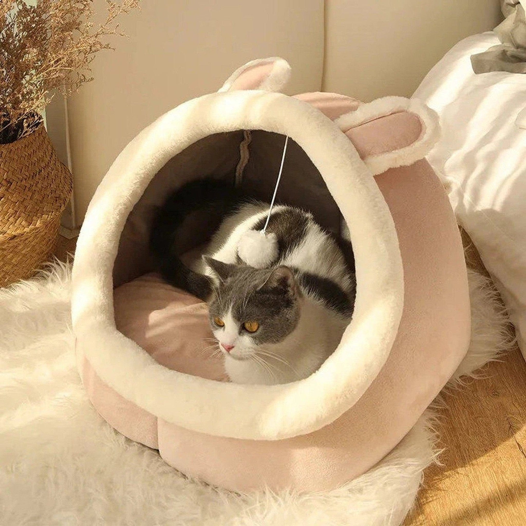 Warm Deep Sleep Cat Bed