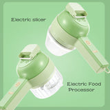 Wireless Electric 4 In1 Handheld Vegetable Cutter Set 