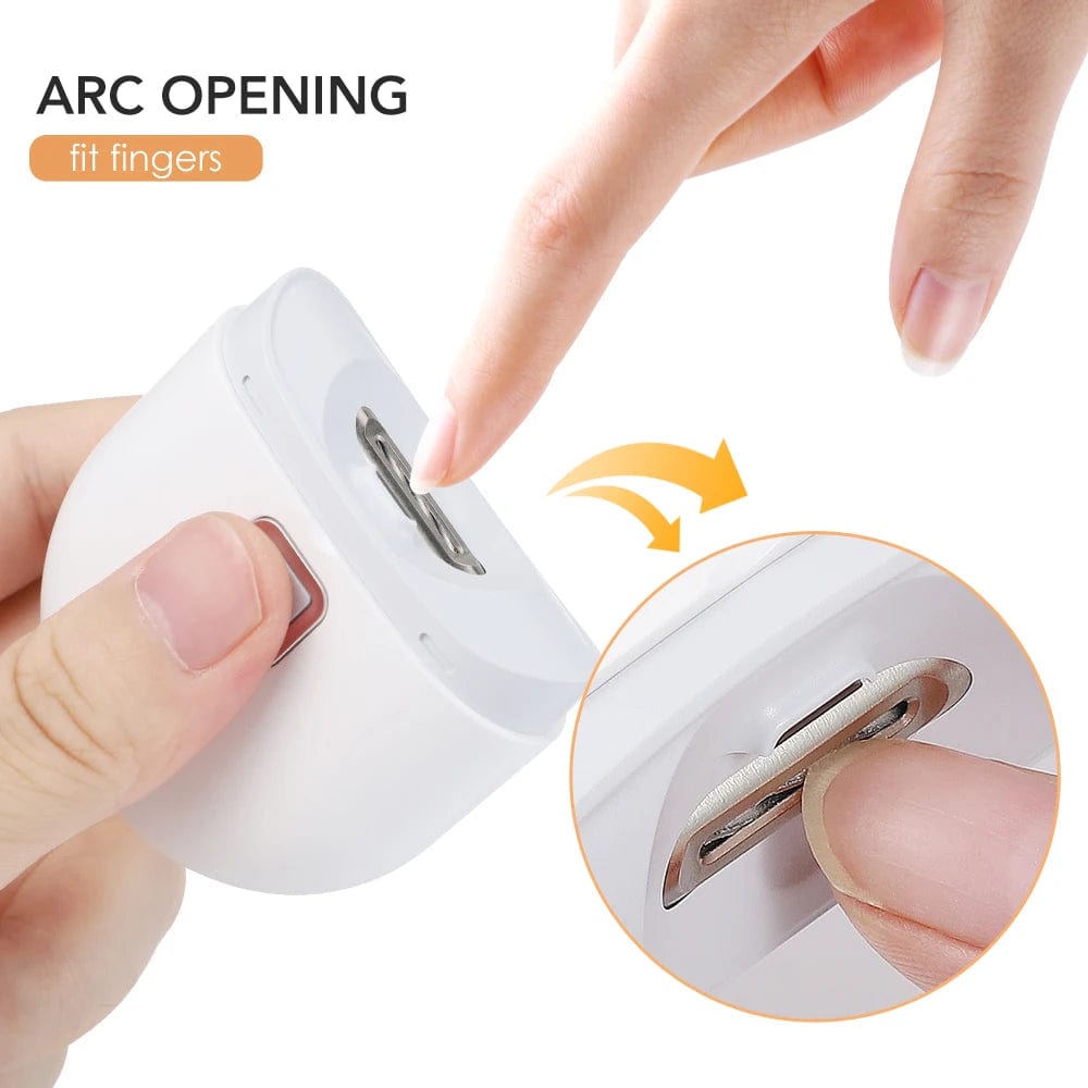 USB Powered Automatic Electric Nail Clippers With LED Light 