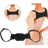 1Xunisex Adjustable Back Brace Support Invisible Shoulder Posture Corrector Spine Neck Health Correction Belt Home Office Sport