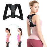 1Xunisex Adjustable Back Brace Support Invisible Shoulder Posture Corrector Spine Neck Health Correction Belt Home Office Sport