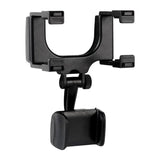 Phone Mount for Car, Multifunctional Rear View Mirror Phone Holder, 360° Rotatable and Retractable Car Phone Holder