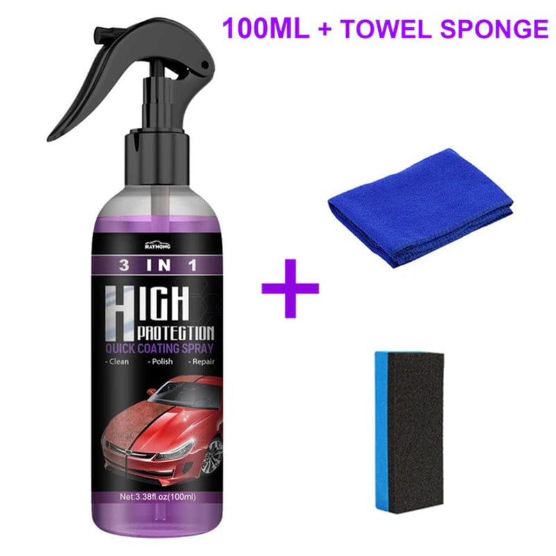 3 in 1 Quick Coating Spray High Protection Shine Armor Ceramic Car Wash Car Shield Coating Cleaning Nano Polishing Paint Wax