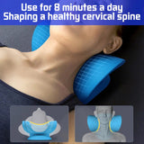 1/PC Neck Shoulder Stretcher Relaxer Cervical Chiropractic Traction Device Pillow for Pain Relief Cervical Spine Alignment