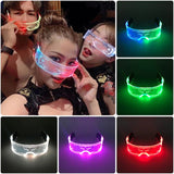 Colourful Luminous LED Neon Light Up Glasses 