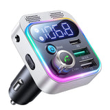  Bluetooth 5.3 FM Car Transmitter [Deep Bass Sound] 