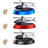 Solar Powered Helicopter Car Perfume Air Freshener 