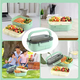 Portable 2 Layer Sealed Leak Proof Lunch Box Container  