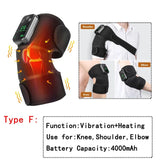 Electric Heating Knee Pad Vibration Massage Leg Joint Elbow Support Shoulder Warming Relieve Arthritis Knee Temperature Massager