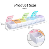 7 Days Weekly Pill Box Tablet Holder Storage Case Container Box