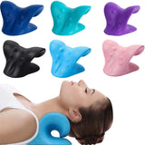 1/PC Neck Shoulder Stretcher Relaxer Cervical Chiropractic Traction Device Pillow for Pain Relief Cervical Spine Alignment