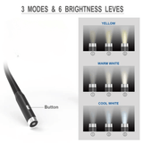 Rechargeable LED Neck Book Reading Light 3 Modes 