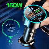 Fast Charging 4 Port USB Car Charger