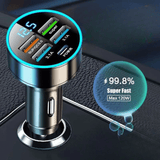 Fast Charging 4 Port USB Car Charger