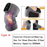 Electric Heating Knee Pad Vibration Massage Leg Joint Elbow Support Shoulder Warming Relieve Arthritis Knee Temperature Massager