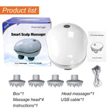 Infrared Scalp Massager With 4 Kneading Massage Heads 