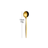 Gold Stainless Steel Stirring Teaspoon Cutlery Set