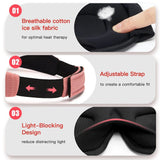 3D Memory Foam Light Blocking Sleeping Mask 