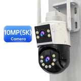 10MP 6MP PTZ Wifi Camera Outdoor Dual Lens IP Camera AI Tracking Security Surveillance Camera ONVIF Wireless CCTV Camera