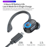 Waterproof Wireless Ear Hook Bluetooth Earphones 