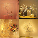 Mini LED Night Light Copper Wire Garland Lamp