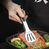 Stainless Steel Non-Slip Kitchen BBQ Food Cooking Tongs 