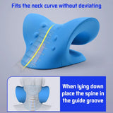 1/PC Neck Shoulder Stretcher Relaxer Cervical Chiropractic Traction Device Pillow for Pain Relief Cervical Spine Alignment