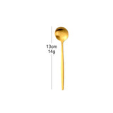 Gold Stainless Steel Stirring Teaspoon Cutlery Set