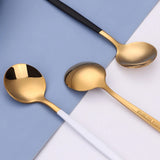 Gold Stainless Steel Stirring Teaspoon Cutlery Set