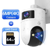 10MP 6MP PTZ Wifi Camera Outdoor Dual Lens IP Camera AI Tracking Security Surveillance Camera ONVIF Wireless CCTV Camera