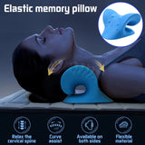 1/PC Neck Shoulder Stretcher Relaxer Cervical Chiropractic Traction Device Pillow for Pain Relief Cervical Spine Alignment